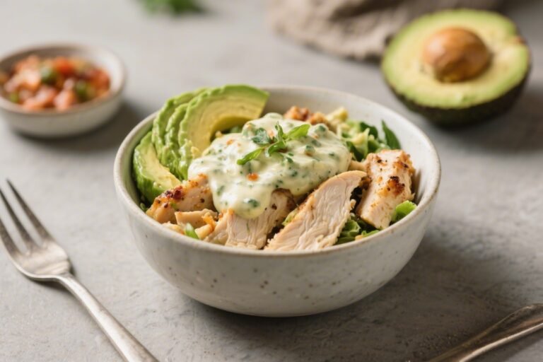 Creamy Avocado Chicken Bowls – A Fresh, Satisfying Weeknight Favorite
