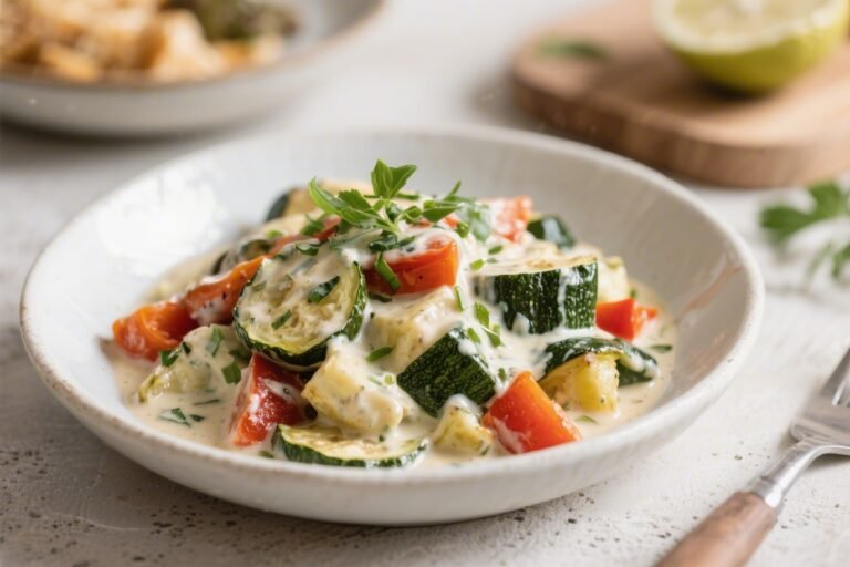 Keto Creamy Tuscan Vegetables – A Cozy, Low-Carb Skillet Favorite