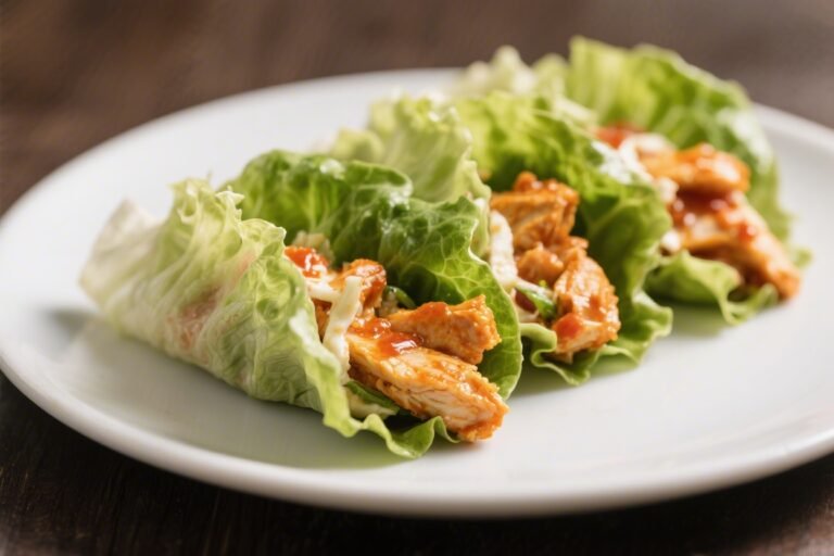 Buffalo Chicken Lettuce Wraps – Spicy, Fresh, and Fast