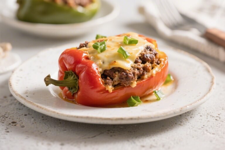 Keto Cheeseburger Stuffed Peppers – A Comforting Low-Carb Favorite