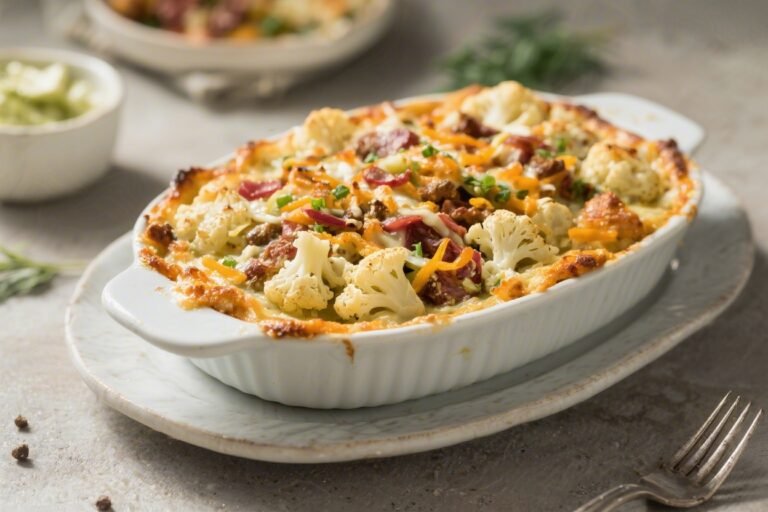 Keto Loaded Cauliflower Casserole – Comfort Food Without the Carbs