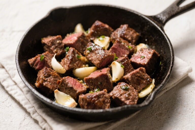 One-Pan Garlic Butter Steak Bites – Quick, Juicy, and Packed With Flavor