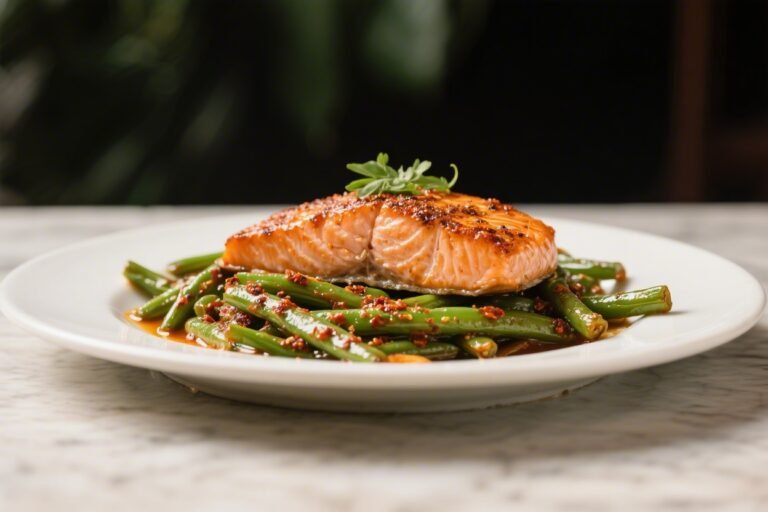 Spicy Cajun Salmon & Green Beans – A Bold, Weeknight-Friendly Favorite