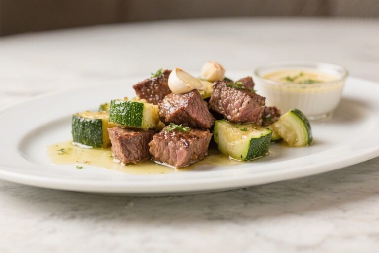 Garlic Butter Steak Bites & Zucchini – Fast, Flavorful, and Satisfying