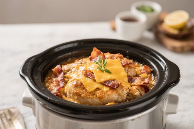 Slow Cooker Keto Cheddar Bacon Chicken – Comfort Food Made Easy