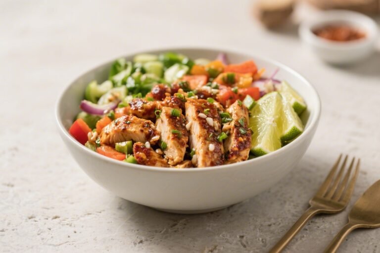 Chipotle Lime Chicken & Veggie Bowls – Bright, Zesty, and Meal-Prep Friendly