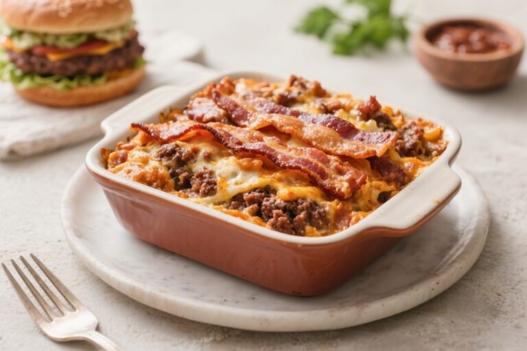 Keto BBQ Bacon Whopper Casserole – A Bold, Low-Carb Crowd-Pleaser