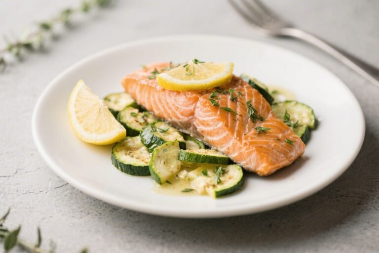 Lemon Herb Salmon & Zucchini – Bright, Fresh, and Weeknight-Friendly