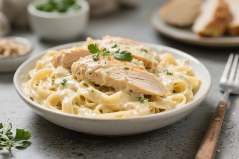 5-Ingredient Keto Chicken Alfredo – Creamy, Comforting, and Easy