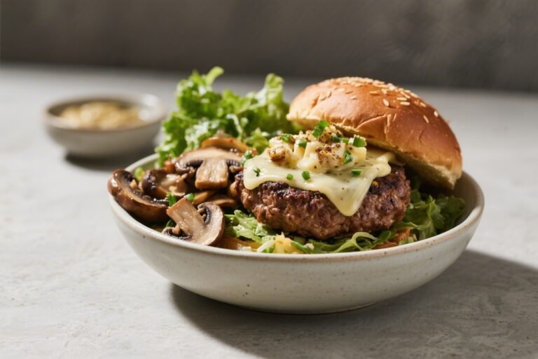 Keto Mushroom Swiss Burger Bowl – A Comforting Low-Carb Classic