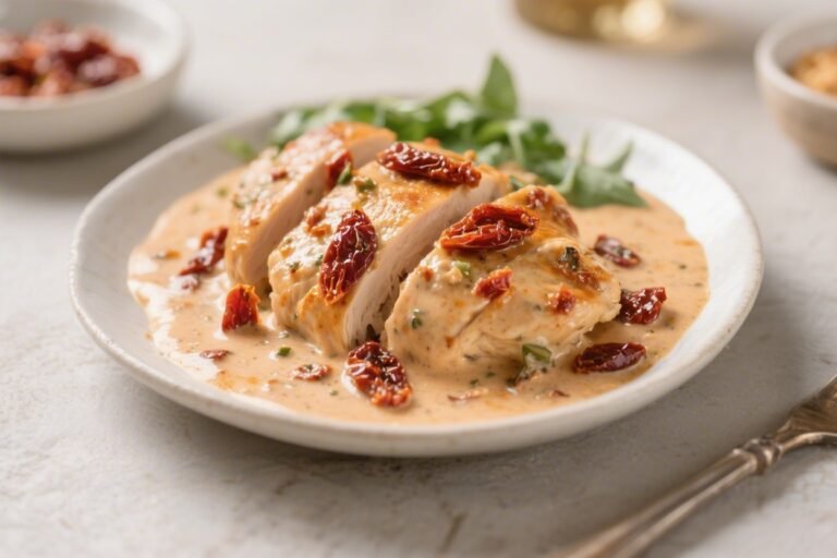 Keto Creamy Sun-Dried Tomato Chicken – A Comforting, Low-Carb Skillet Dinner