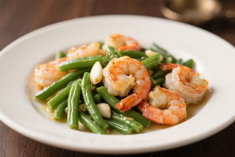 Garlic Shrimp & Buttered Green Beans – A Fast, Flavorful Weeknight Dinner