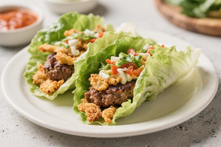 Keto Crispy Hamburger Lettuce Wrap Tacos – Easy, Flavor-Packed, Low-Carb
