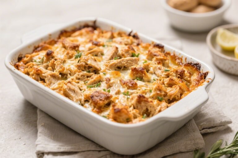 Keto Crack Chicken Bake – Creamy, Cheesy, and Low-Carb Comfort