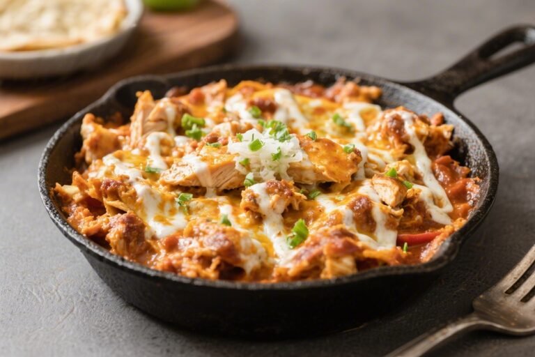 Keto Chicken Enchilada Skillet – Fast, Flavorful, and Low-Carb
