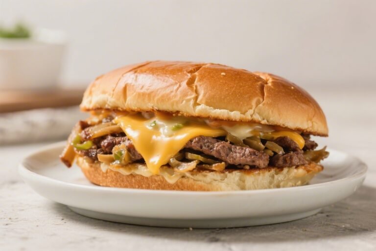 Keto Philly Cheesesteak Hamburger Melt – A Juicy, Low-Carb Comfort Classic
