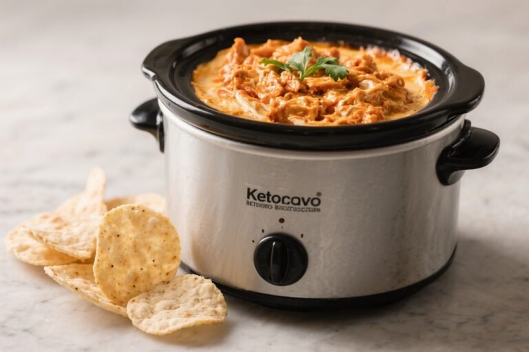 Slow Cooker Keto Buffalo Chicken Dip – Creamy, Spicy, and Crowd-Pleasing