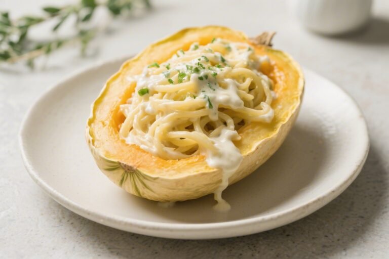 Keto Creamy Alfredo Spaghetti Squash – A Comforting Low-Carb Classic