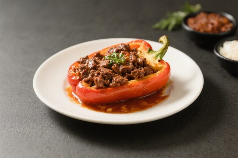 BBQ Beef Stuffed Peppers – Smoky, Saucy, and Comforting