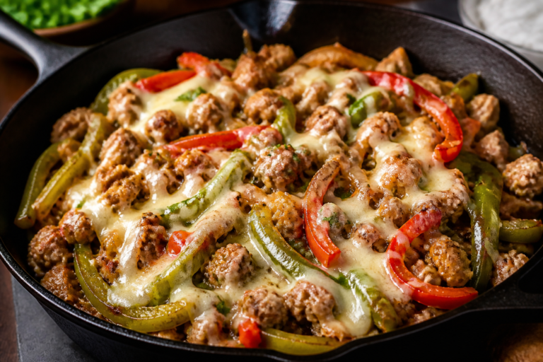 Ground Turkey Philly Cheesesteak Skillet – A Fast, Flavor-Packed Weeknight Dinner