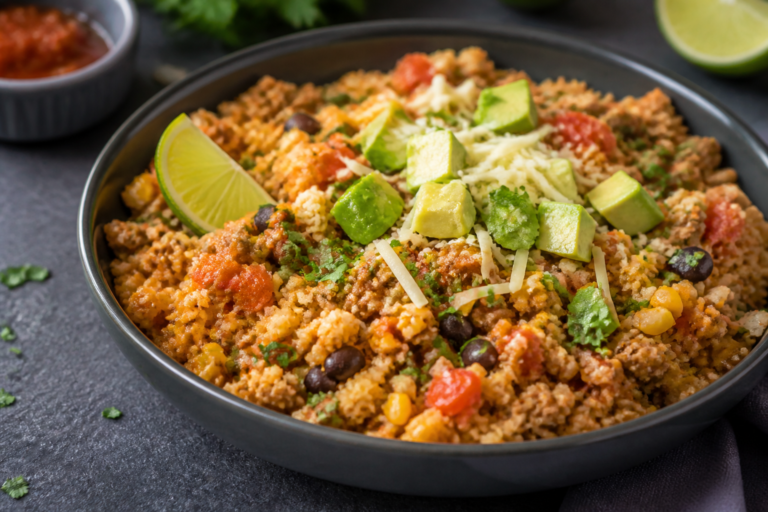 Ground Turkey Mexican Cauliflower Rice – A Fast, Flavorful One-Pan Meal