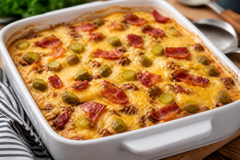 Keto Turkey Bacon Cheeseburger Casserole – Comfort Food With Low-Carb Ease