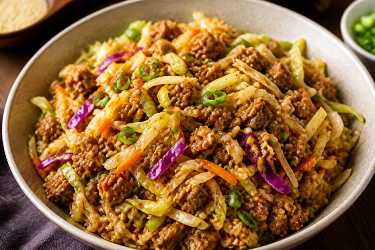 Ground Turkey Crack Slaw – A Fast, Flavor-Packed Weeknight Skillet