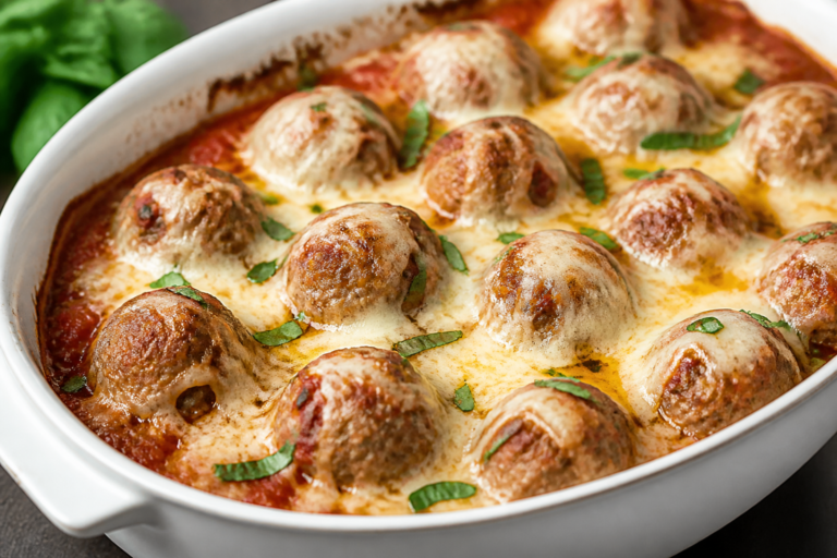 Keto Turkey Meatball Bake – Comforting, Low-Carb, and Weeknight-Friendly