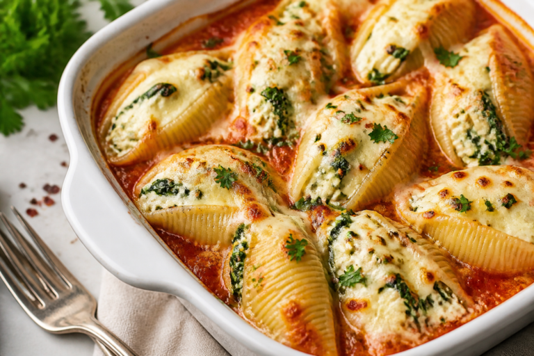Keto Turkey Spinach Stuffed Shells – Comforting, Low-Carb, and Satisfying