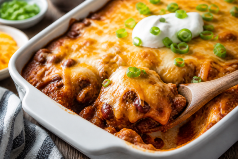 Ground Turkey Chili Cheese Bake – Cozy, Crowd-Pleasing Comfort Food