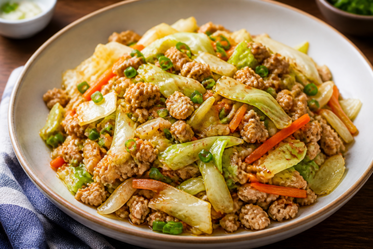 Ground Turkey Cabbage Stir Fry – Fast, Flavorful, and Weeknight-Friendly