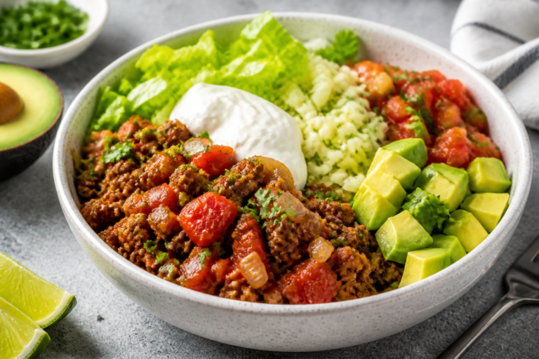 Keto Turkey Burrito Bowls – A Fresh, Flavor-Packed Low-Carb Meal