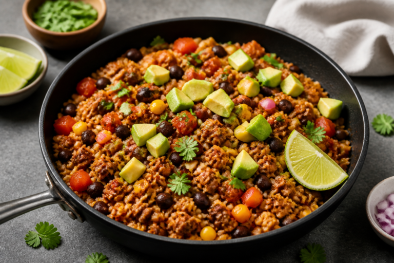 Ground Turkey Mexican Skillet Meal Prep – Easy, Flavorful, and Ready for the Week