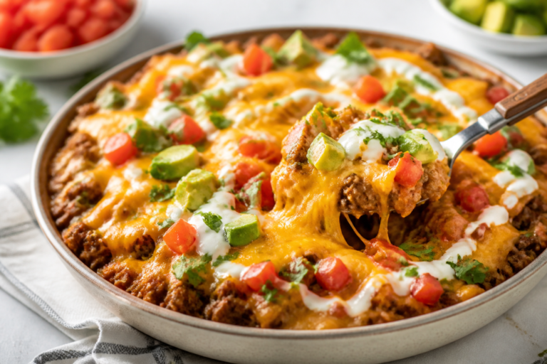 Keto Ground Turkey Taco Melt Bowls – Easy, Cheesy, and Low-Carb