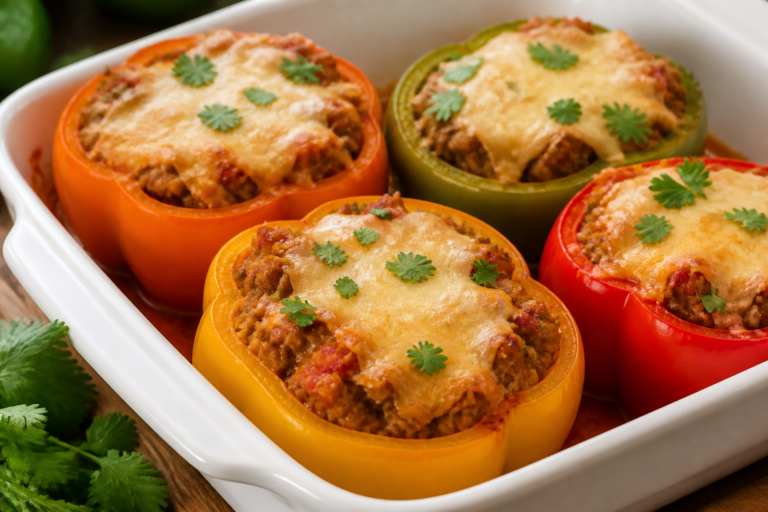Keto Turkey Enchilada Stuffed Peppers – Easy, Flavor-Packed, and Low-Carb