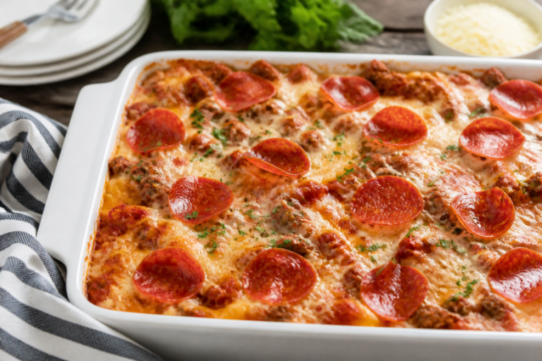 Ground Turkey Pizza Casserole – A Cozy, Weeknight Favorite