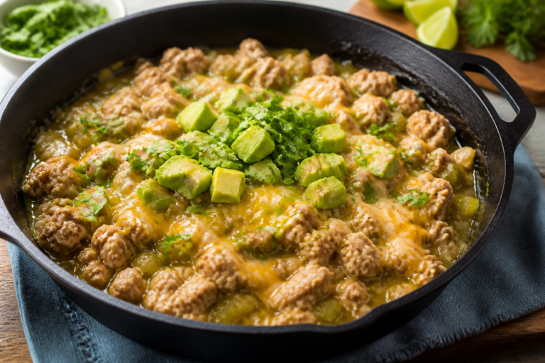 Ground Turkey Green Chile Skillet – A Weeknight Favorite With Bright Southwest Flavor
