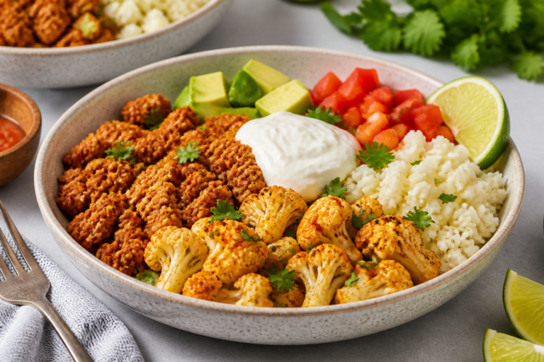Ground Turkey Chipotle Cauliflower Bowls – A Fast, Flavor-Packed Weeknight Meal