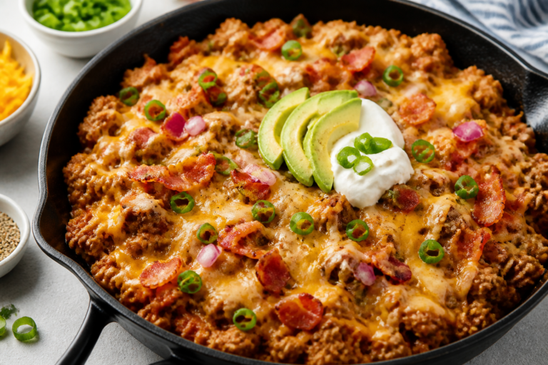 Keto Turkey Crack Taco Skillet – A Fast, Flavor-Packed One-Pan Dinner