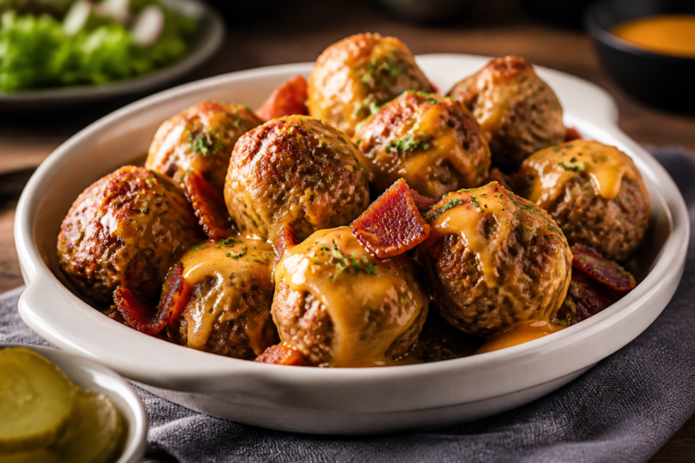 Keto Bacon Cheeseburger Meatballs – Juicy, Low-Carb, and Crowd-Pleasing