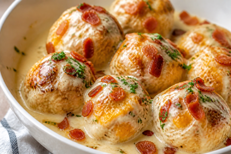 Keto Crack Chicken Meatballs – Juicy, Cheesy, and Full of Flavor