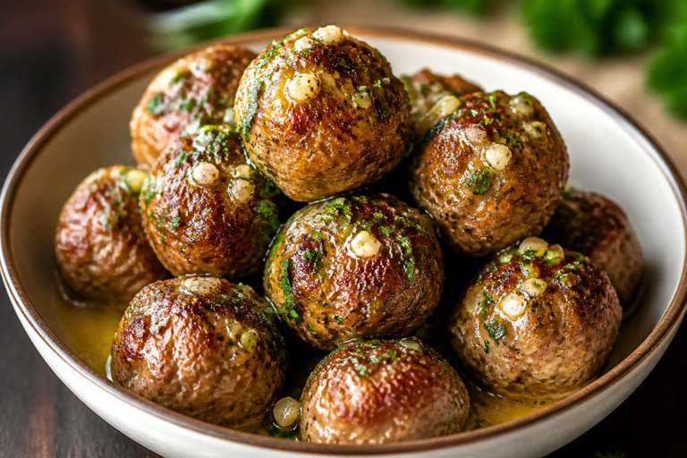 Keto Garlic Butter Meatballs – Juicy, Flavor-Packed, and Low-Carb