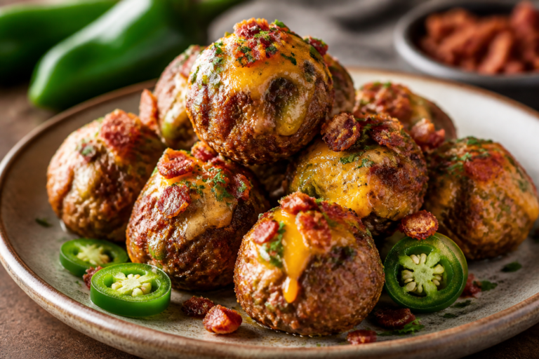 Keto Jalapeño Popper Meatballs – Spicy, Creamy, and Low-Carb Comfort Food