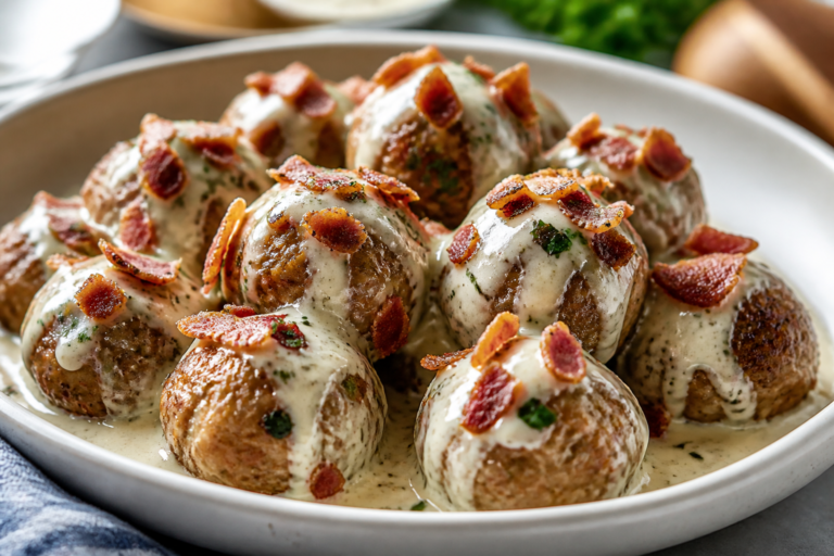 Keto Bacon Ranch Meatballs – Juicy, Flavor-Packed, and Low-Carb