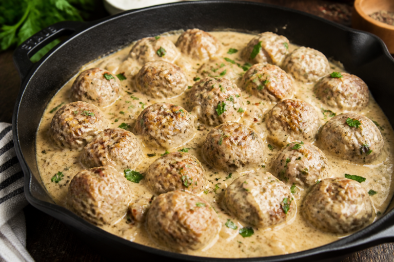Keto Italian Meatballs in Cream Sauce – Comforting, Low-Carb, and Full of Flavor