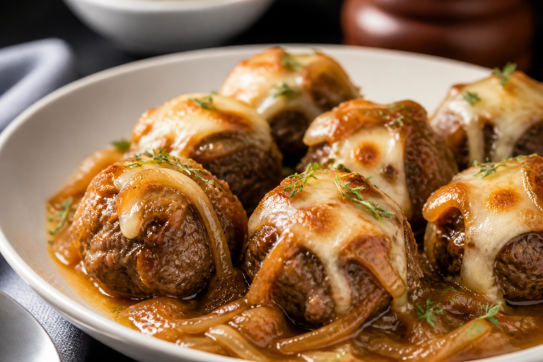 Keto French Onion Meatballs – Savory, Comforting, and Low-Carb