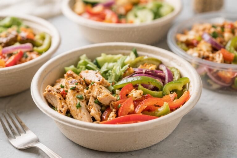 Keto Chicken Fajita Meal Prep Bowls – Easy, Flavorful, and Low-Carb