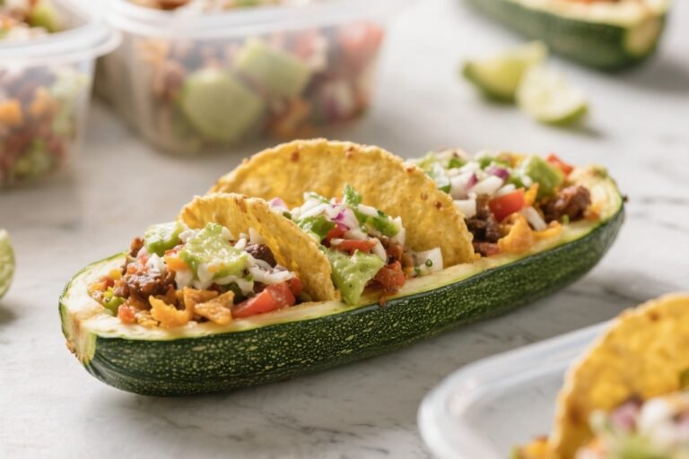 Keto Taco Zucchini Boat Meal Prep – Easy, Flavor-Packed Low-Carb Lunches