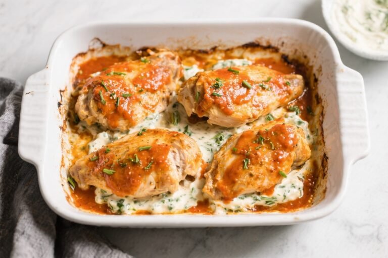 Keto Buffalo Ranch Chicken Bake Prep – Easy, Spicy, and Meal-Prep Friendly