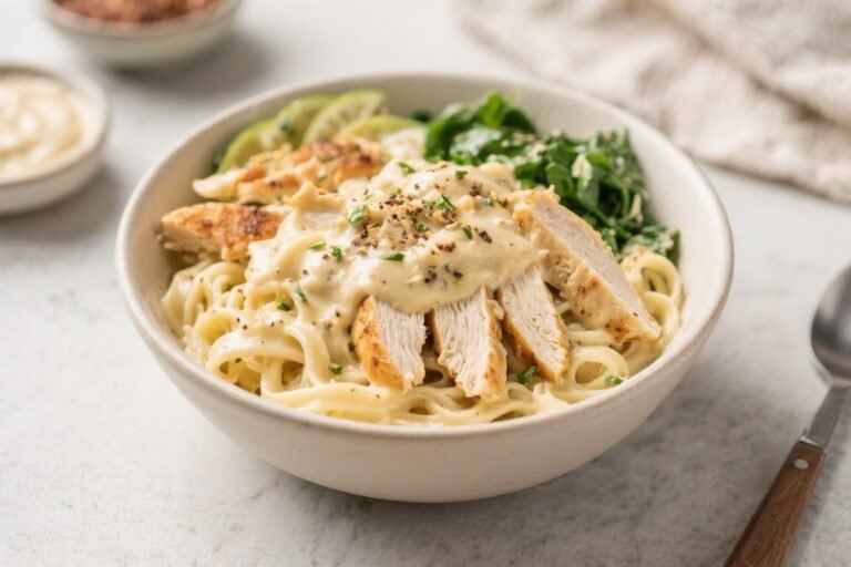 Million Dollar Keto Chicken Alfredo Bowls – Creamy, Comforting, and Low-Carb